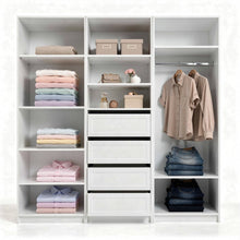 Load image into Gallery viewer, MALMO SIX SHELF WALK IN WARDROBE - WHITE
