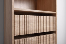 Load image into Gallery viewer, Geneva Built In Wardrobe - 4 Drawer 3 Shelf Module - Fluted - Natural Oak
