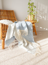 Load image into Gallery viewer, Kensington Cashmere and Superfine Merino Wool Throw Rug - Sky Blue
