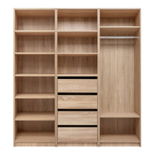 Load image into Gallery viewer, MALMO SIX SHELF WALK IN WARDROBE - NATURAL OAK
