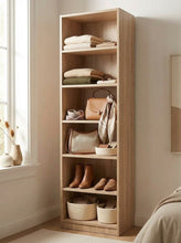 Load image into Gallery viewer, MALMO SIX SHELF WALK IN WARDROBE - NATURAL OAK
