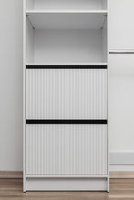 Load image into Gallery viewer, Basel Walk In Wardrobe Kit - Fluted - White
