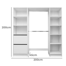 Load image into Gallery viewer, Basel Walk In Wardrobe Kit - Classic - White
