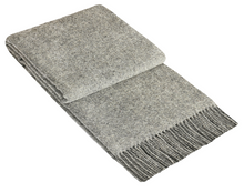 Load image into Gallery viewer, Brighton NZ Wool Throw Rug - Grey
