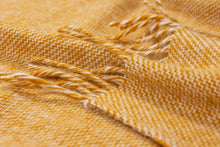 Load image into Gallery viewer, Cambridge NZ Wool Throw Rug - Mustard
