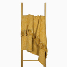 Load image into Gallery viewer, Cambridge NZ Wool Throw Rug - Mustard
