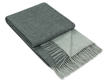 Load image into Gallery viewer, Chiswick Cashmere and Merino Wool Blend Throw - Charcoal
