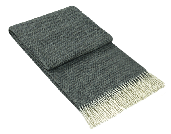 Chiswick Cashmere and Merino Wool Blend Scarf - Grey