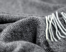 Load image into Gallery viewer, Hampton Merino Wool Blend Throw Rug - Dark Grey
