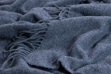 Load image into Gallery viewer, Oxford Merino Wool Blend Throw Rug - Navy
