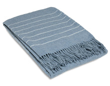 Load image into Gallery viewer, Paddington Merino Wool Blend Throw Rug -  Forever Blue
