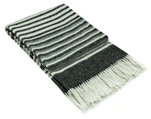 Load image into Gallery viewer, Richmond Reclaimed Wool Blend Throw Rug - Monochrome
